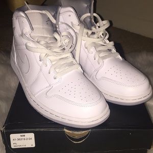 Air Jordan 1 mid white/wolf grey